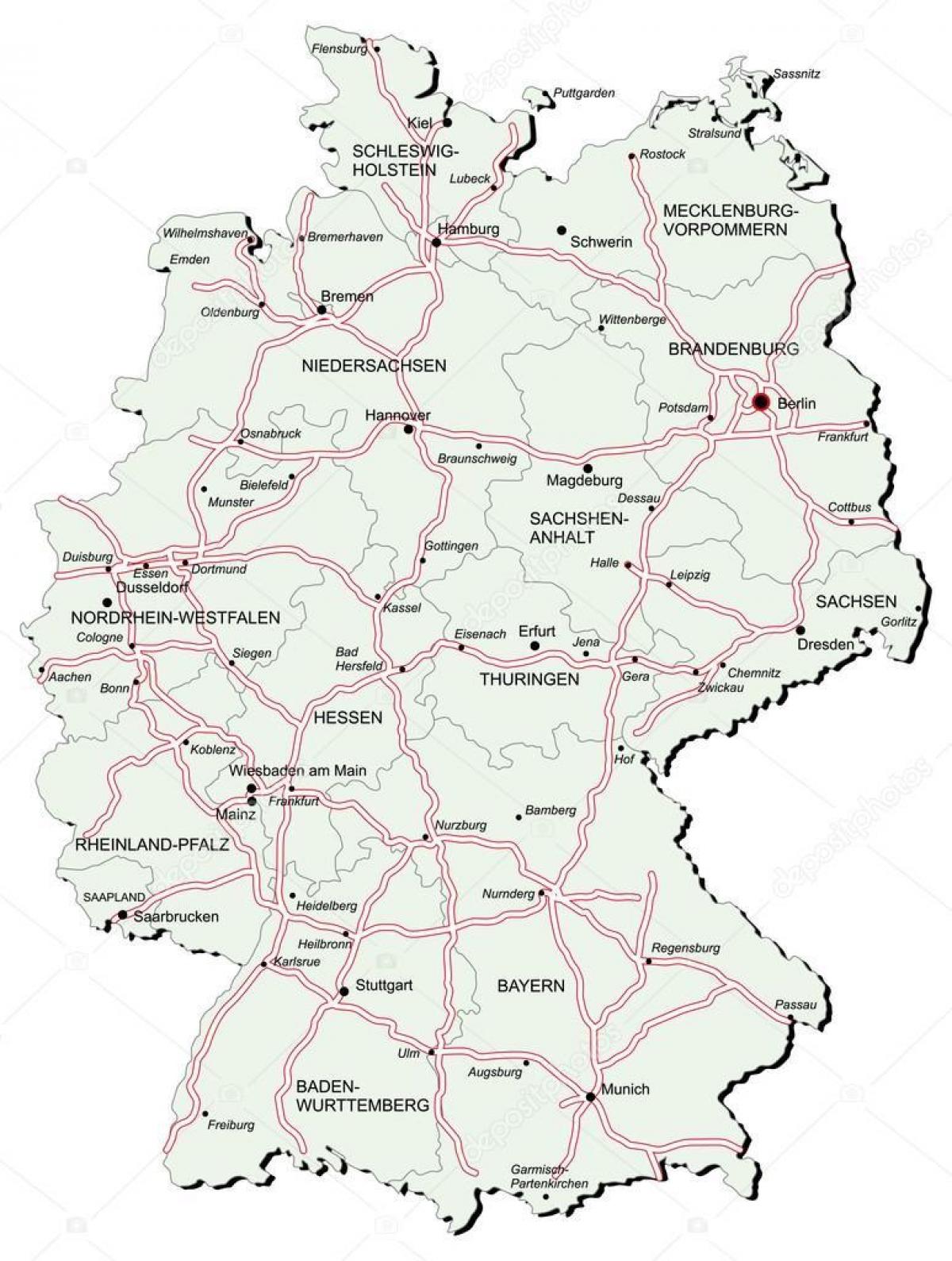 Allemagne voir carte