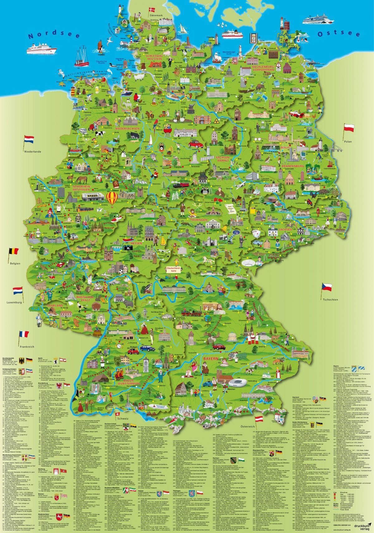 voyage en Allemagne carte