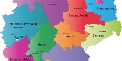 Carte de l'Allemagne de l'état