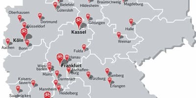 Allemagne cyclisme cartes