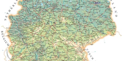 Étiquetés la carte de l'Allemagne