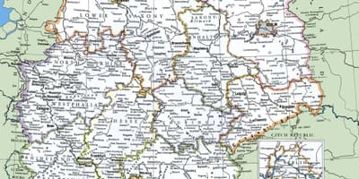 L'allemagne principales villes de la carte