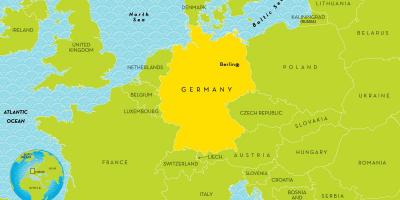 Carte de l'Allemagne pour les enfants