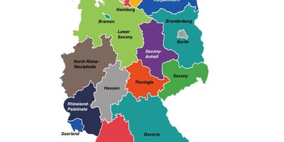 Allemagne carte des régions