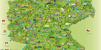 Voyage en Allemagne carte
