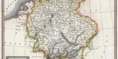 Carte de l'Allemagne vieux